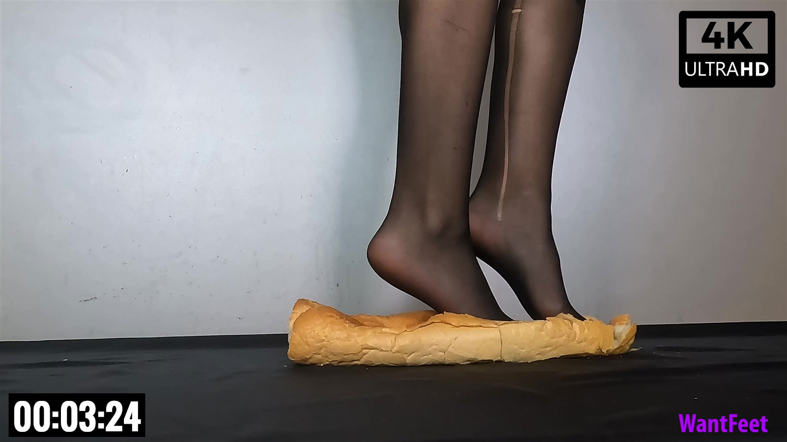 Pantyhose Bread Crush - Want Feet | Foot Fetish Videos Sexy Feet & Soles