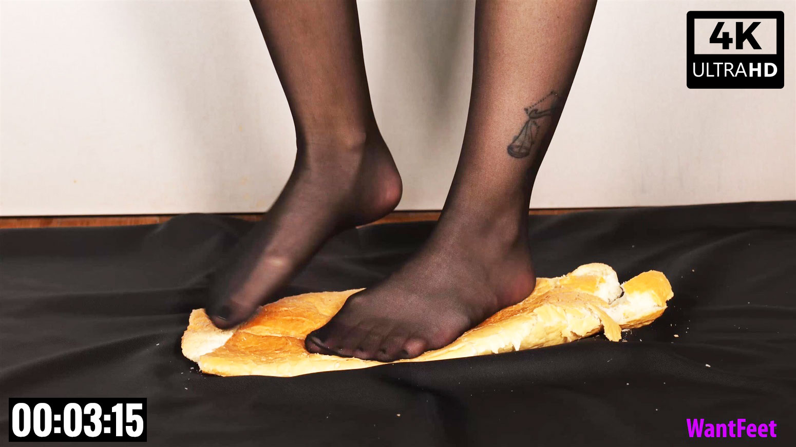 Stocking Bread Crush - Want Feet | Foot Fetish Videos Sexy Feet & Soles